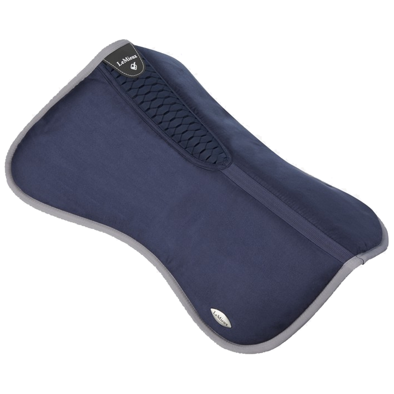 LeMieux Wither Relief Memory Foam Half Pad - Navy-1
